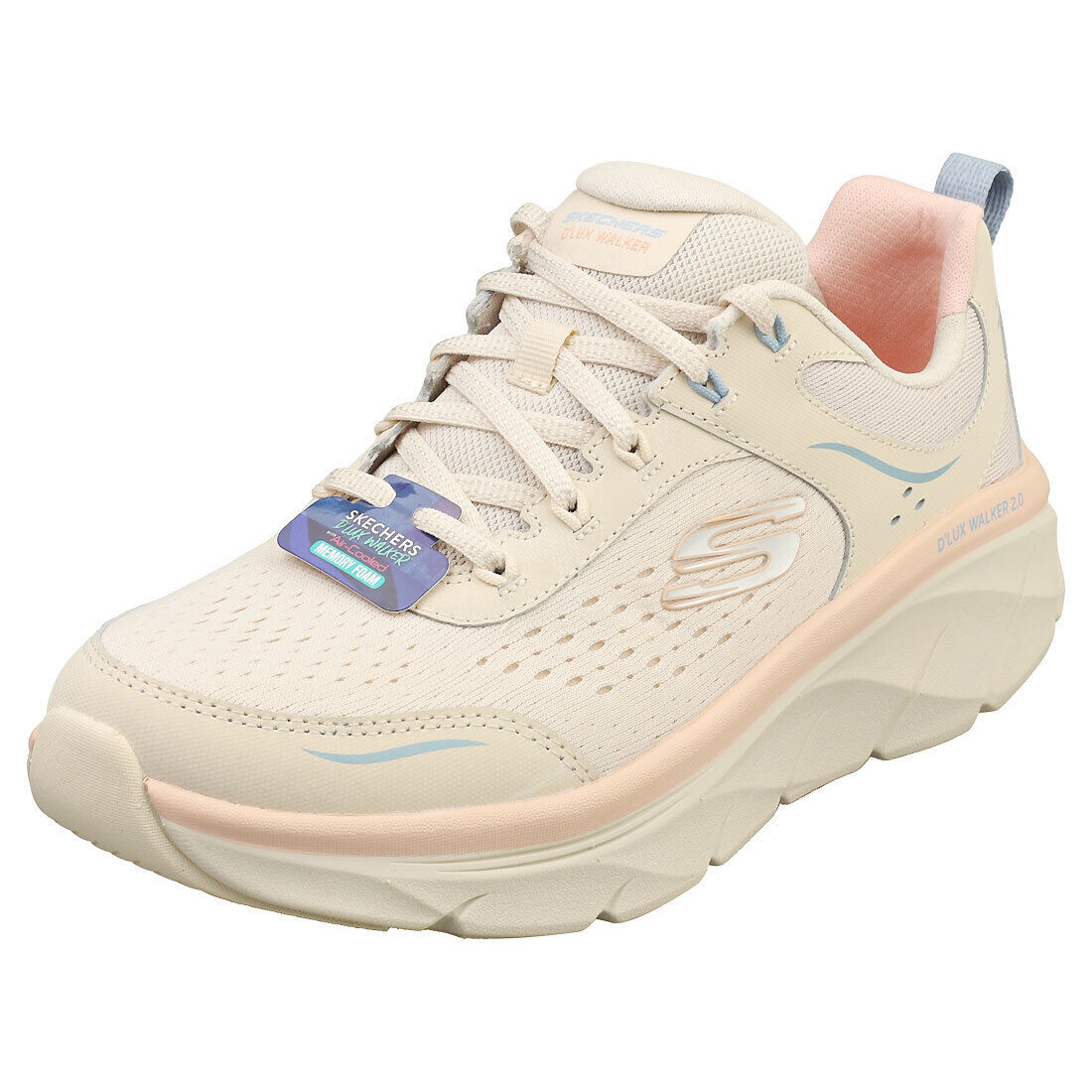 Skechers D'lux Walker 2.0 Donna Natural Multicolour Formatori  - 38 EU