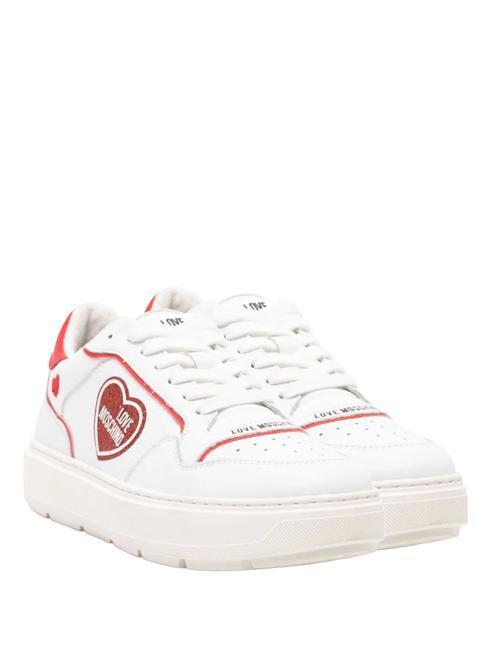 scarpa donna LOVE MOSCHINO bold 40 mix sneakers BIANCO/ROSSO 39  scelta=P BIANCO
