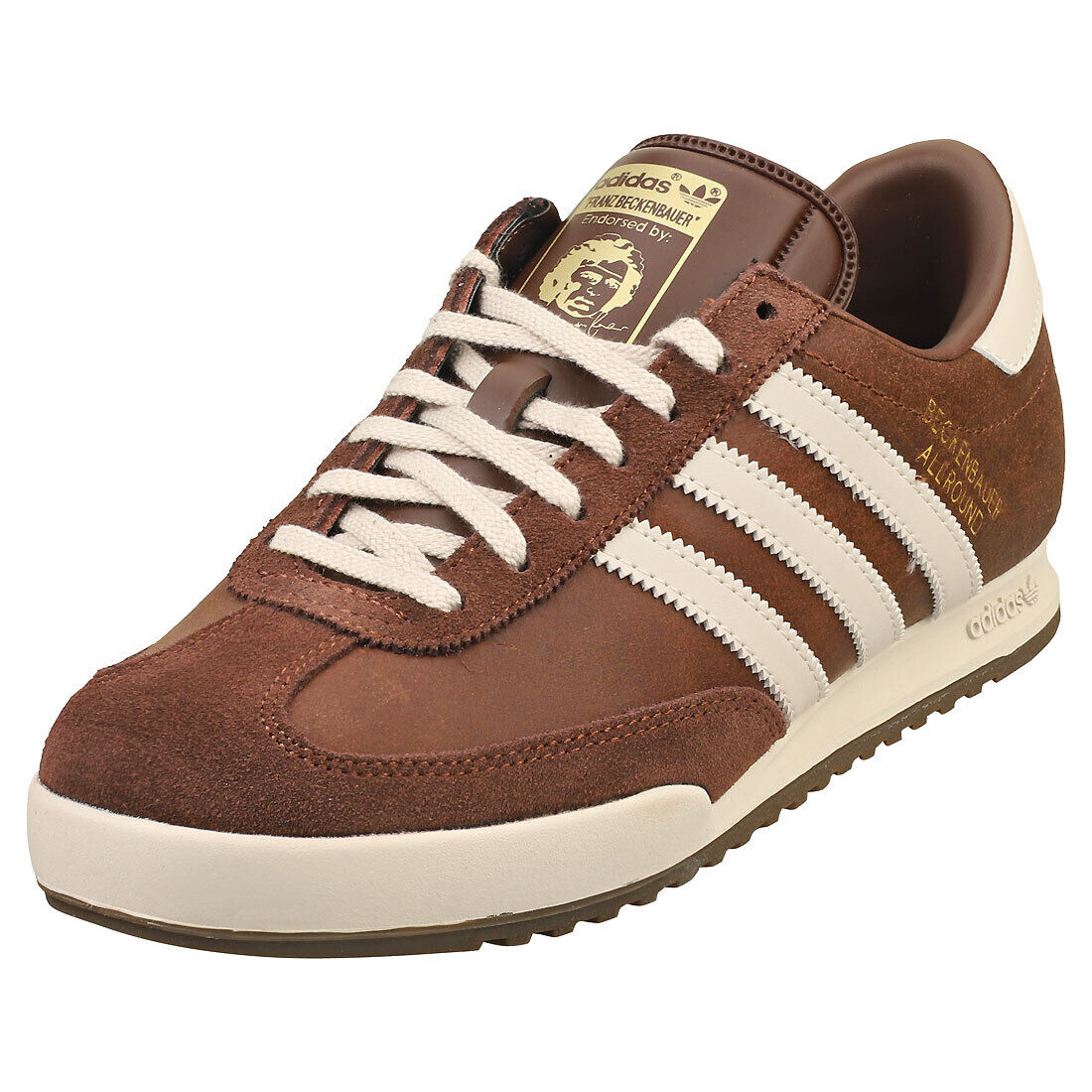 adidas Beckenbauer Uomo Brown Formatori Casuale - 42 EU