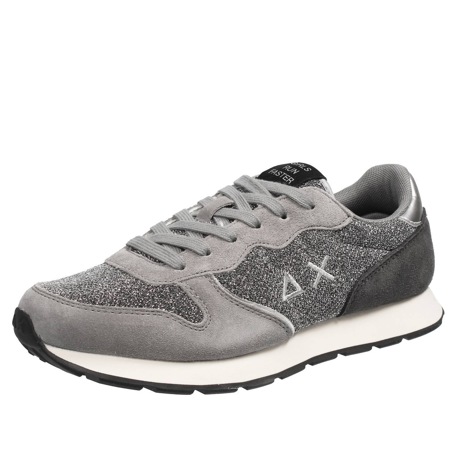 Sun 68 Ally Glitter Argento - Taglia 37 [22.9cm] Scarpe Ragazza Junior Sneakers