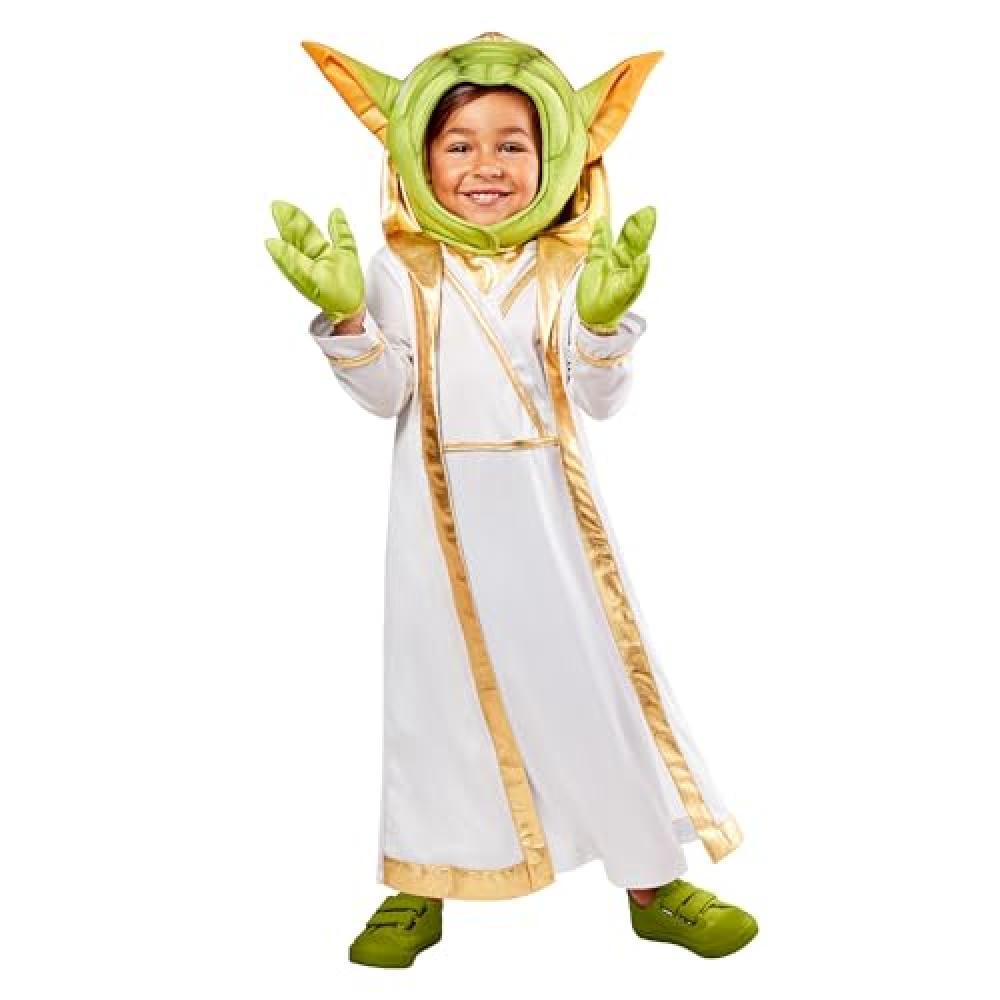 (TG. 4T (3-4 AÑOS)) Rubies Costume Master Yoda Young Jedi Deluxe per ragazzi e