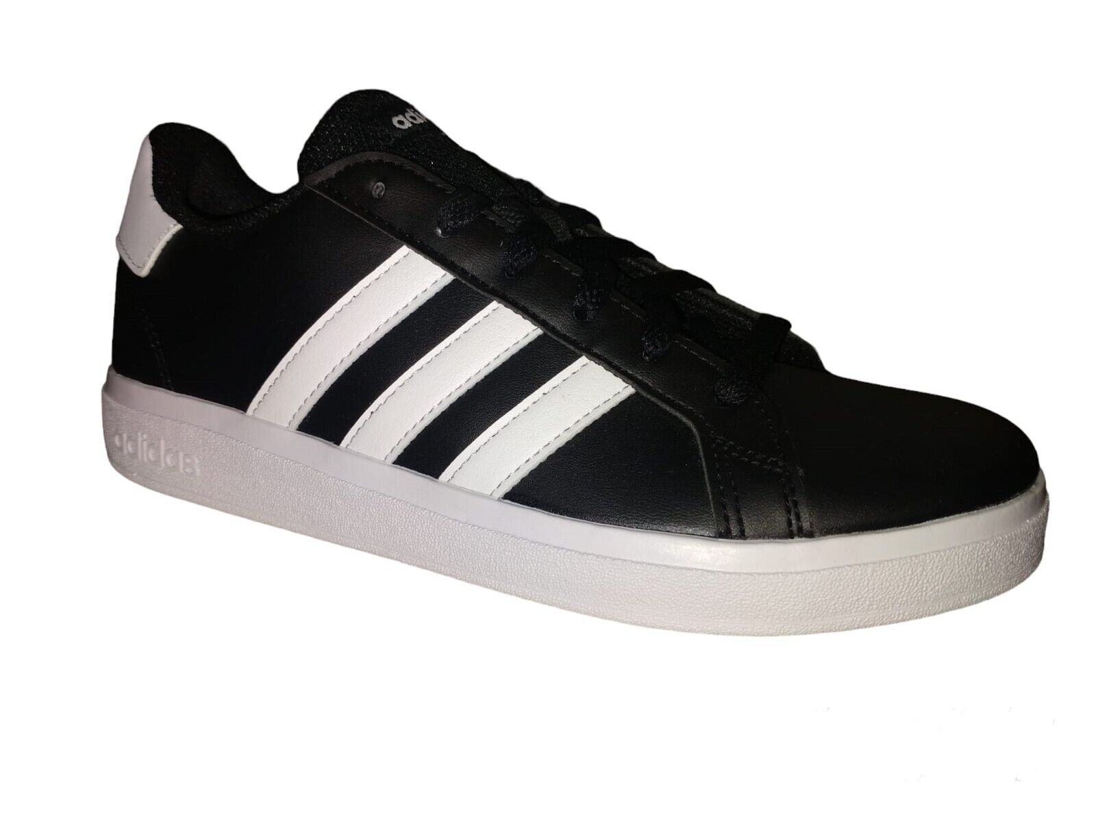 Scarpe Adidas grand court 2.0 k Donna uomo tennis Sneakers Pelle nero n 40