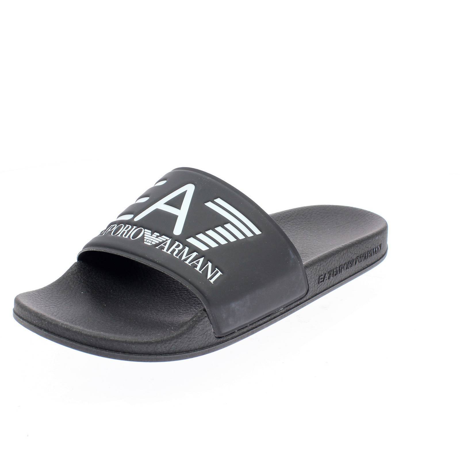 Ea7 Emporio Armani Slipper - Ciabatte Fascia Nero - Taglia 40 [25cm] Scarpe