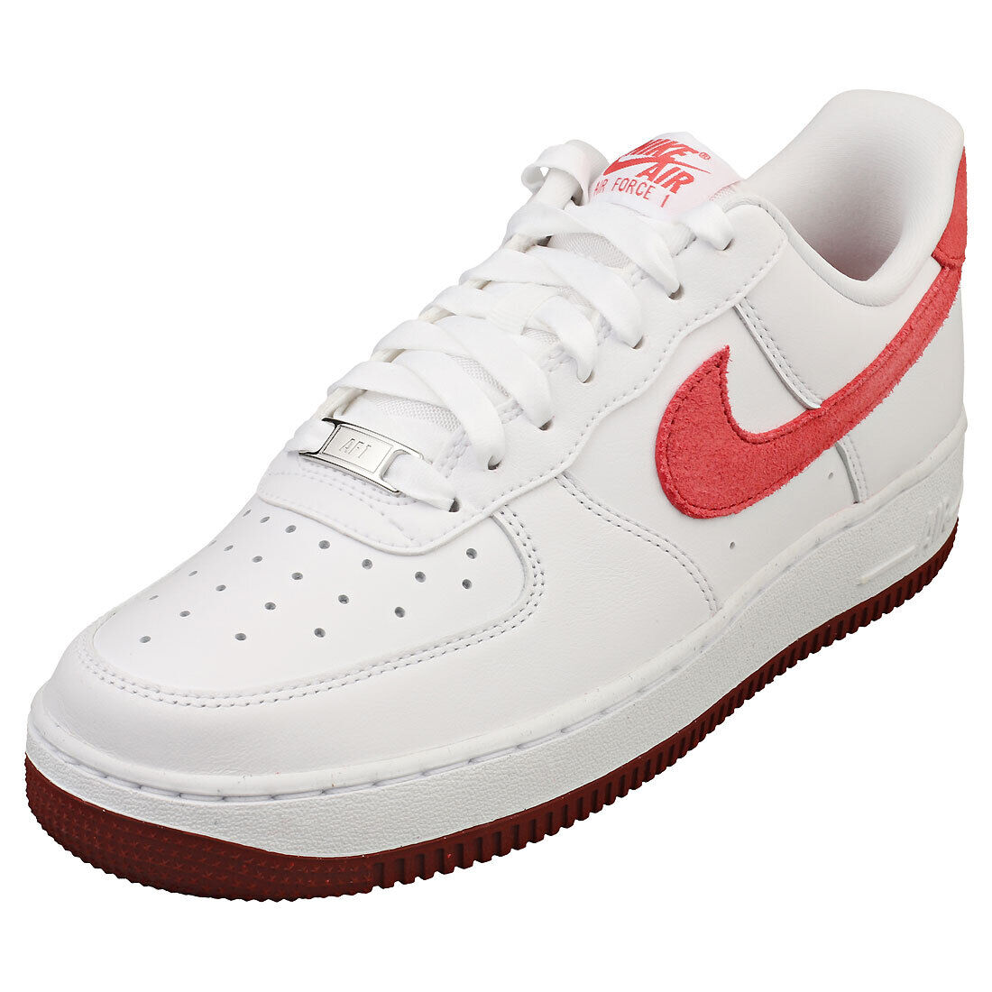Nike Air Force 1 07 Donna White Red Formatori  - 38 EU