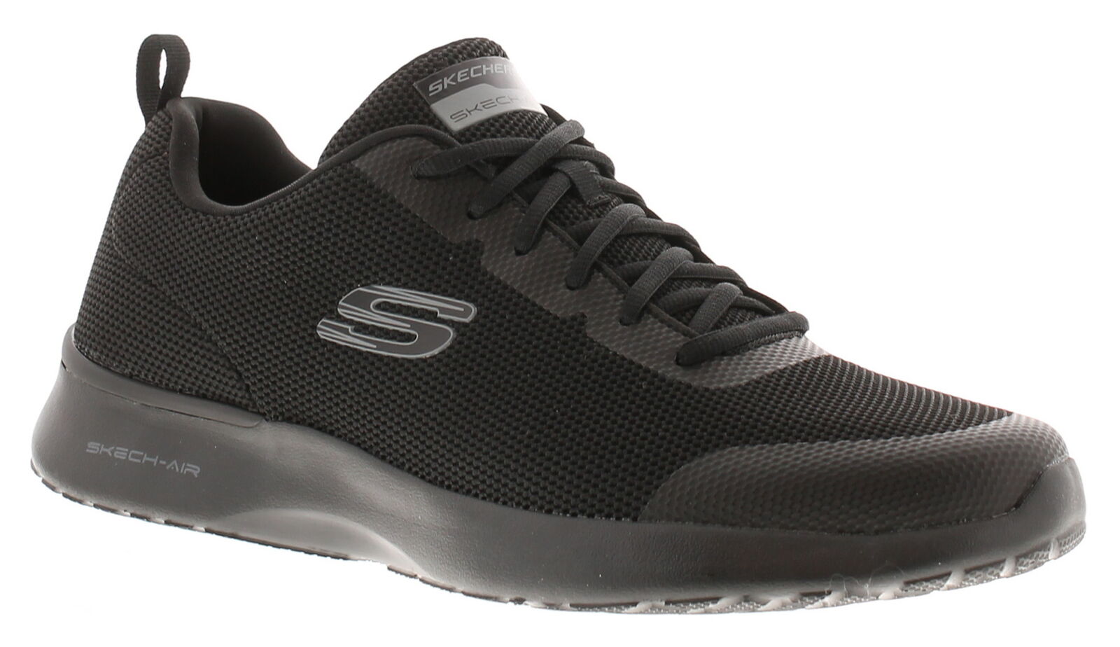 Skechers Scarpe Sportive Uomo Skech Air Dynamight con Lacci Nero Taglia UK 8