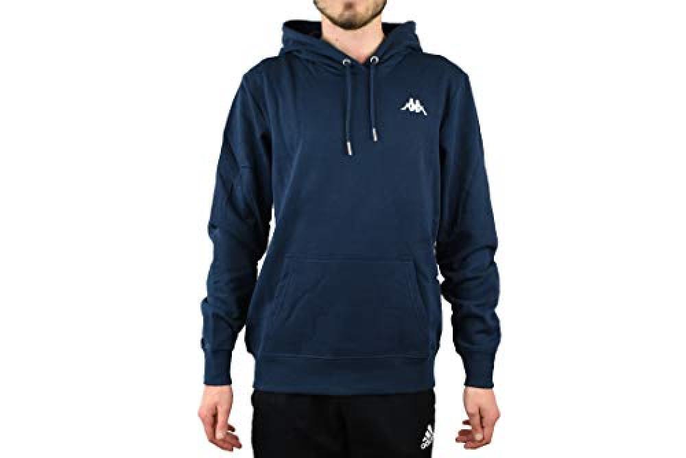 (TG. L) Kappa Sweatshirt, Navy, L Men's - NUOVO