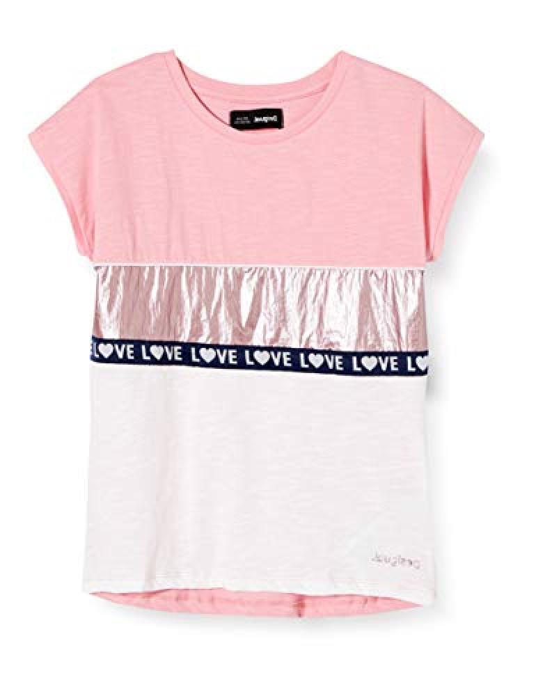 (TG. 3-4 anni) Desigual TS_Gracia T-Shirt, Rosa (Rosa Helado 3021), 104 (Taglia