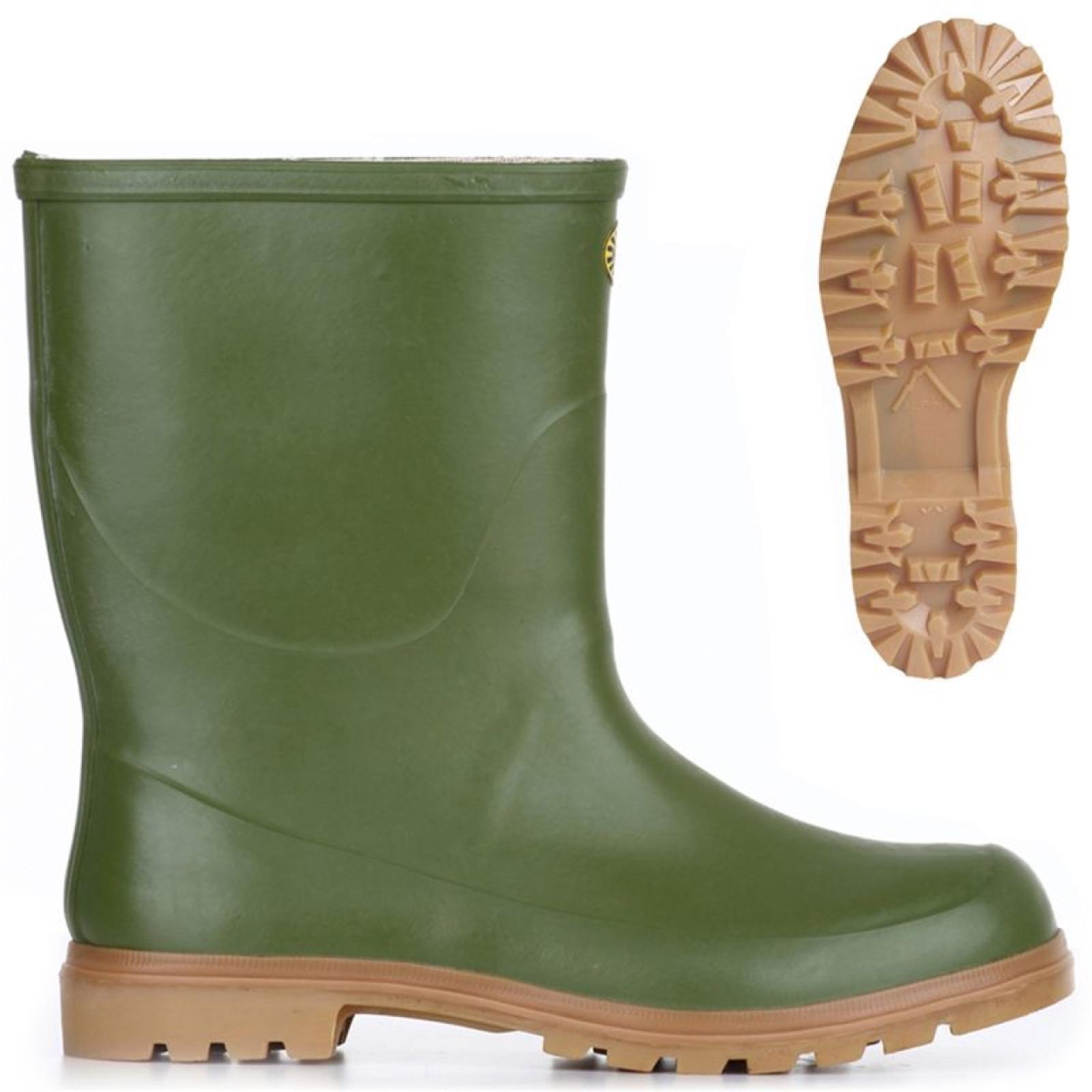 Superga Tronchetto Alpina - Stivale Di Gomma Verde - Taglia 44 [28.3cm] Scarpe