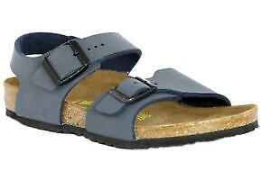 Birkenstock New York 087773 navy blu sandalo mujer de la sandalia Sandale Frau