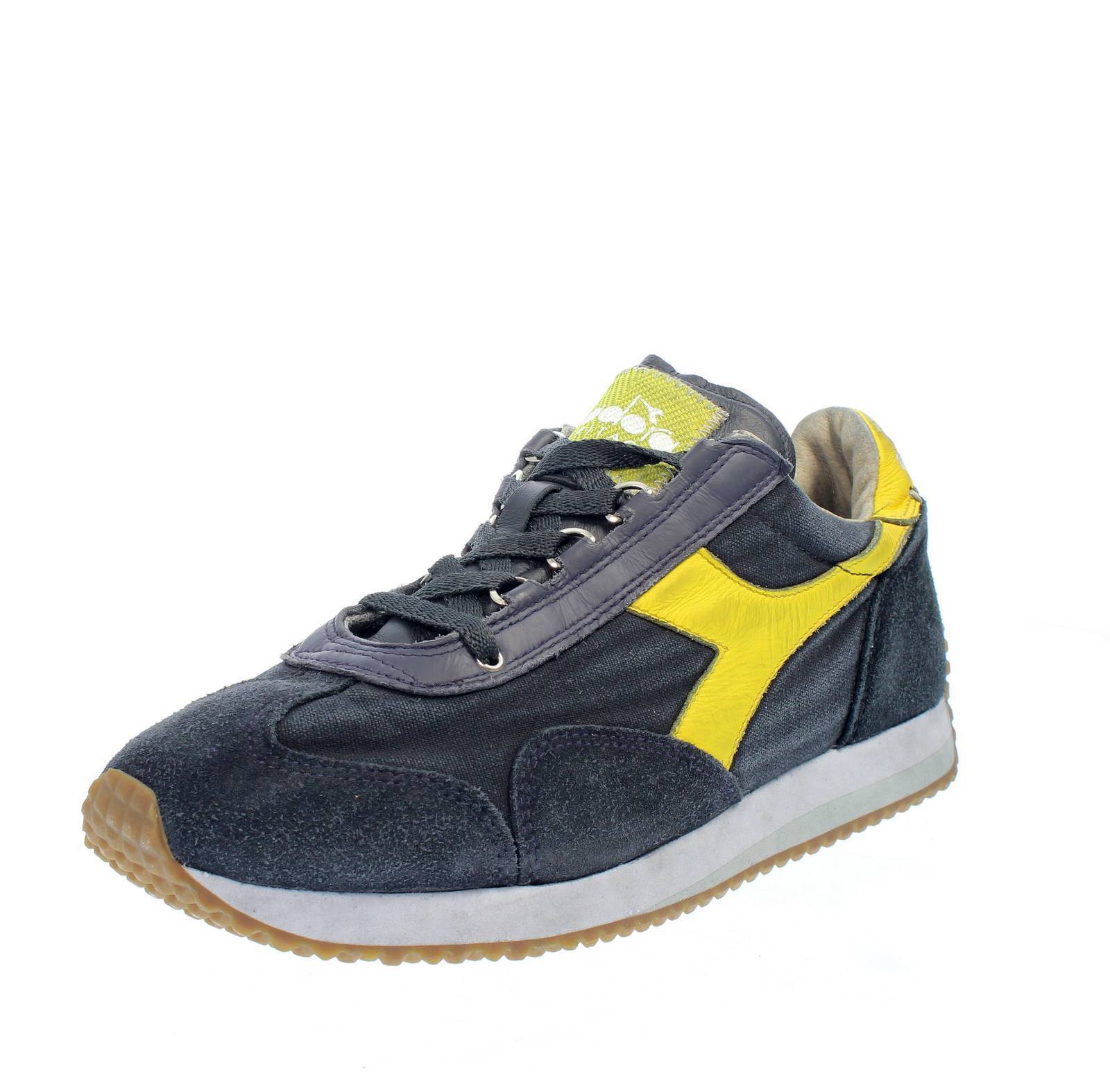 Diadora Heritage Equipe Dirty Stone Wash Evo - Sneakers Basse Nero - Taglia 41 [