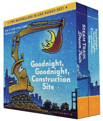 Goodnight, Goodnight, Construction Site and Steam Train, Dream Train Board