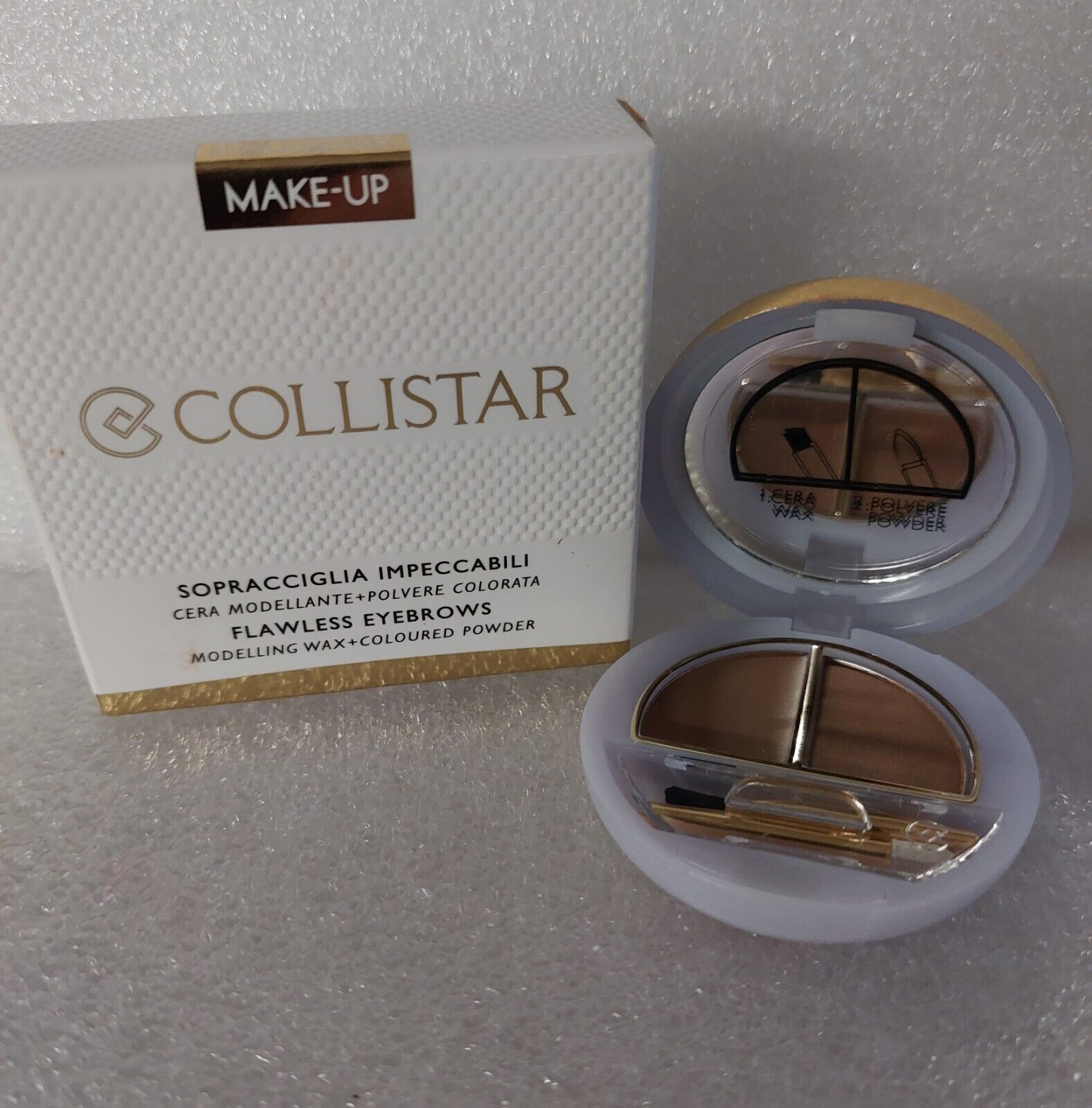 COLLISTAR SOPRACCIGLIA IMPECCABILI cera modellante+polvere colorata nr 1 BLONDE