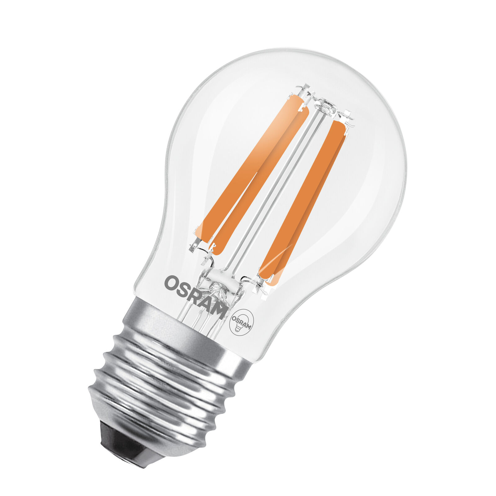 OSRAM LED-Lampe in klassischer Miniballform, mit dekorativem LED-Filament, Energ