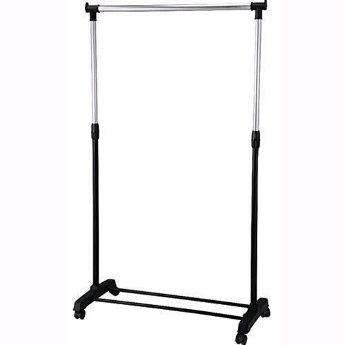 STENDER in acciaio ESTENSIBILE per ABITI MAURER CON RUOTE 85x41x100-170 cm.