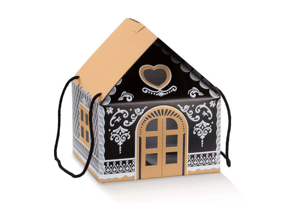 Scotton Casetta con Cordino 245 x 245 x 150 Mm Black Little House
