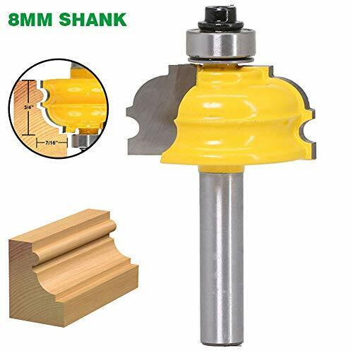 WSOOX Roman Ogee Edge Architectural Moulding Router Bit con gambo da 8 (j0U)