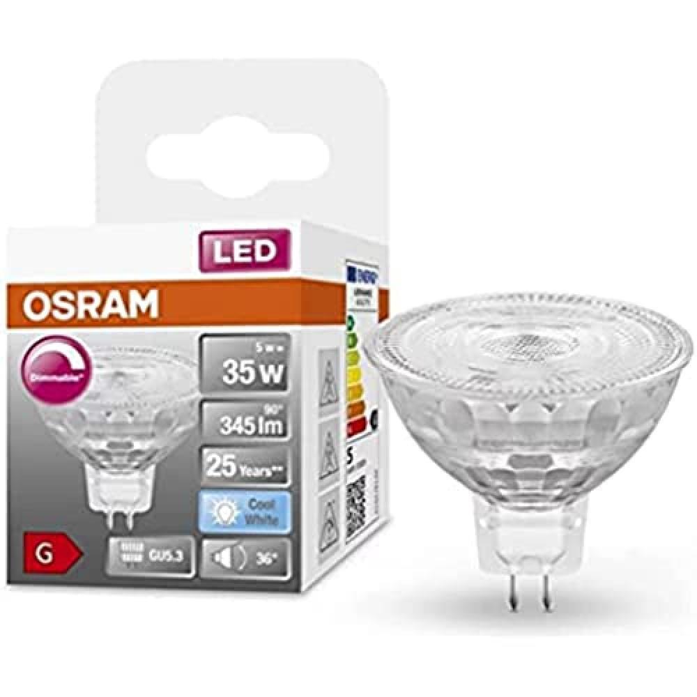 (TG. Confezione multipla) OSRAM Lampada a riflettore Superstar, GU5.3-base vetro