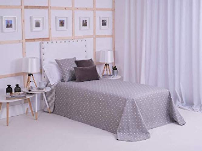 MI CASA Gris 200X270 BOUTI Osten (105)+1FC 50X70, Cotone, 50% Poliestere