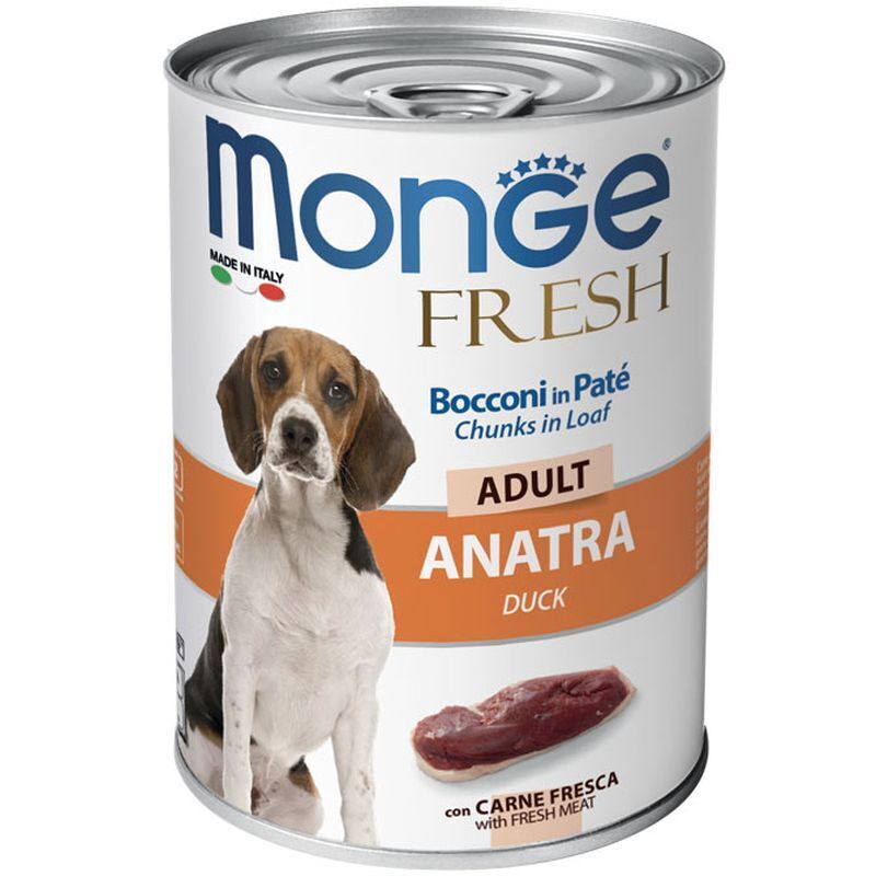 Monge Fresh Cane Patè 400gr Anatra