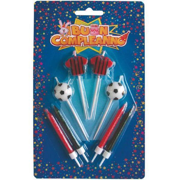 8 CANDELE ROSSONERI