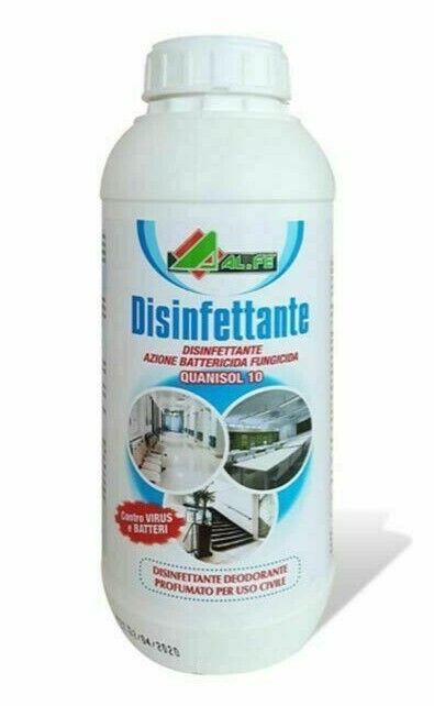 DISINFETTANTE IGIENIZZANTE SUPERFICI QUANISOL 10 BATTERICIDA VIRUCIDA