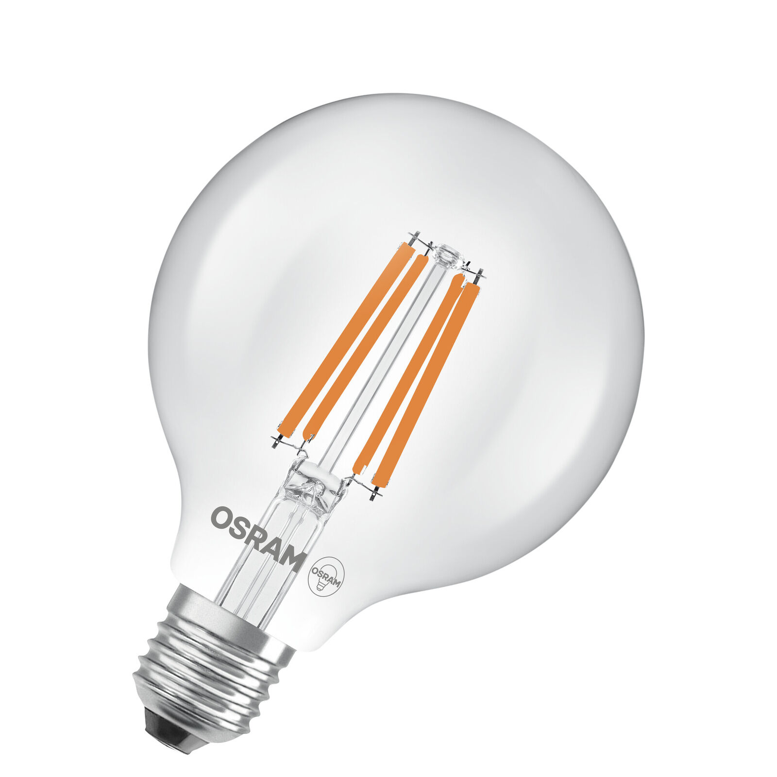OSRAM LED-Lampe in klassischer Edisonform, mit dekorativem LED-Filament, Energie