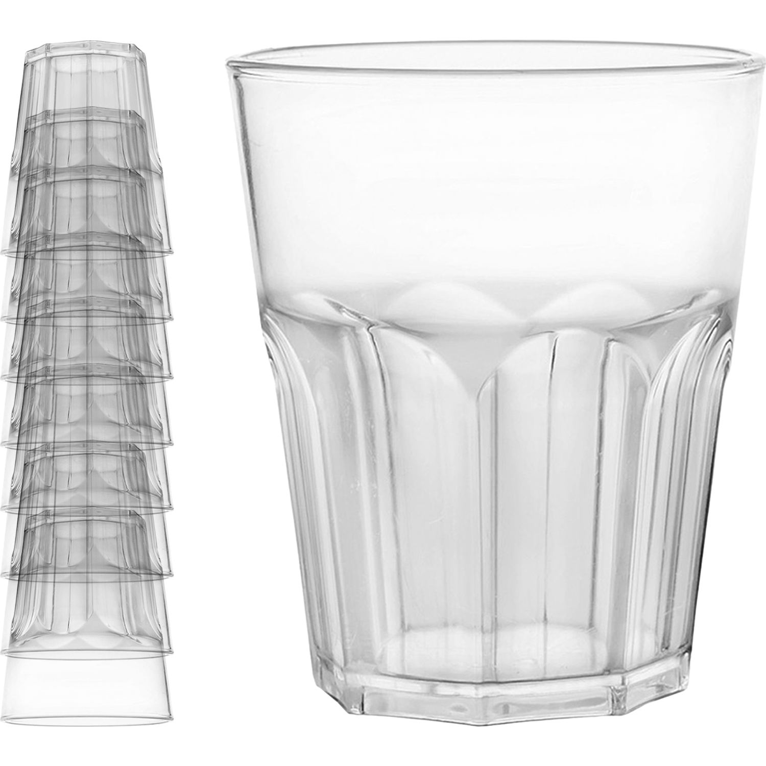 PZ 8 BICCHIERE COCKTAIL PLASTICA RIGIDO 290 CC GOLD PLAST