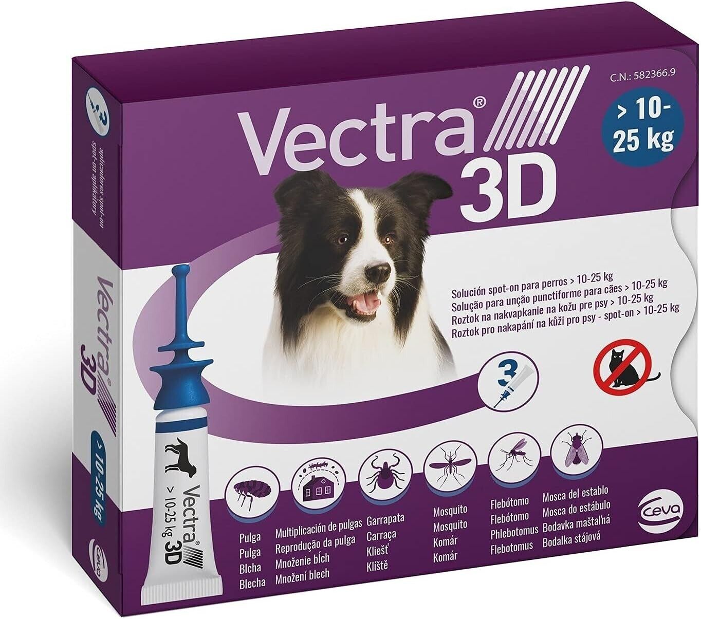 Ceva Pipetta Per Cani Ceva 3d M 10-25 Kg 3 Unità S_0301_S6101870 Clima E Brico