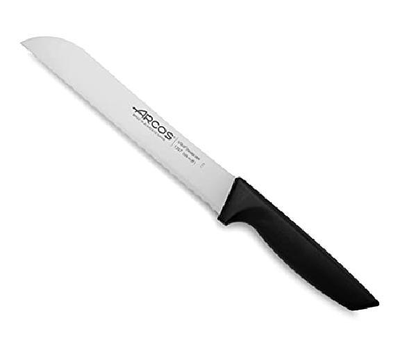 Arcos Serie Niza, Coltello Pane, Lama Acciaio Inossidabile NITRUM 200 mm, Manico