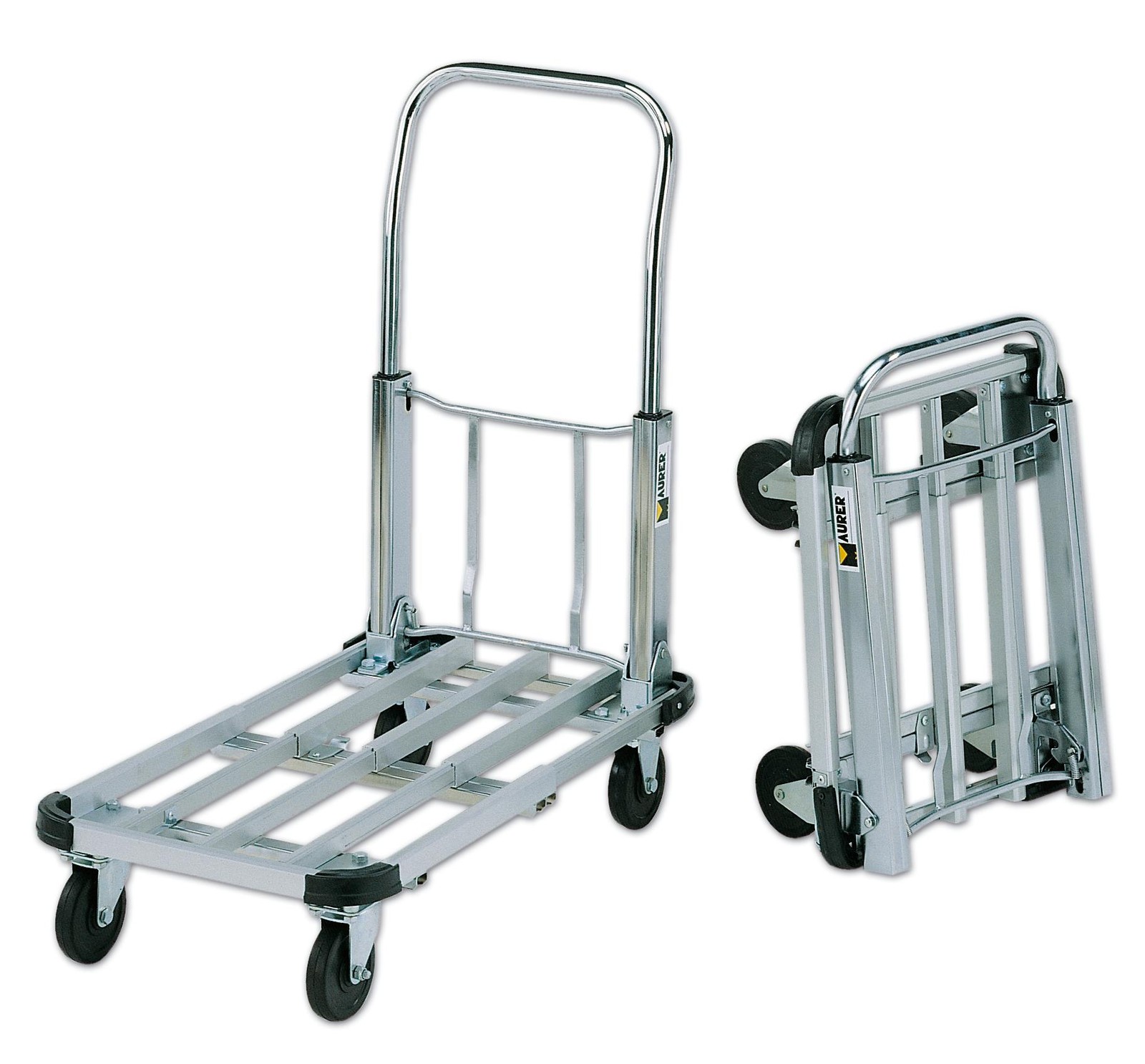 Carrello pieghevole estensibile kg 150 maurer telaio alluminio