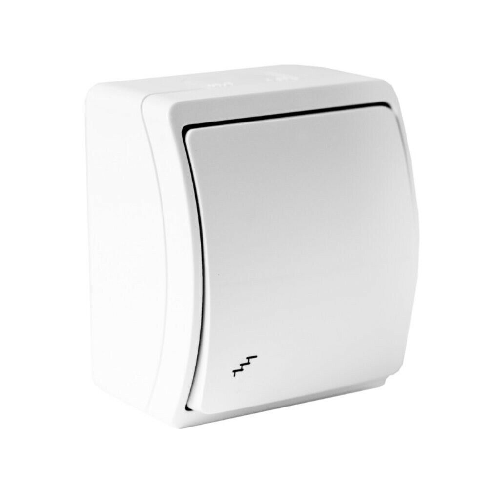 Interruttore luce scale interruttore IP44 interruttore da parete bianco da...