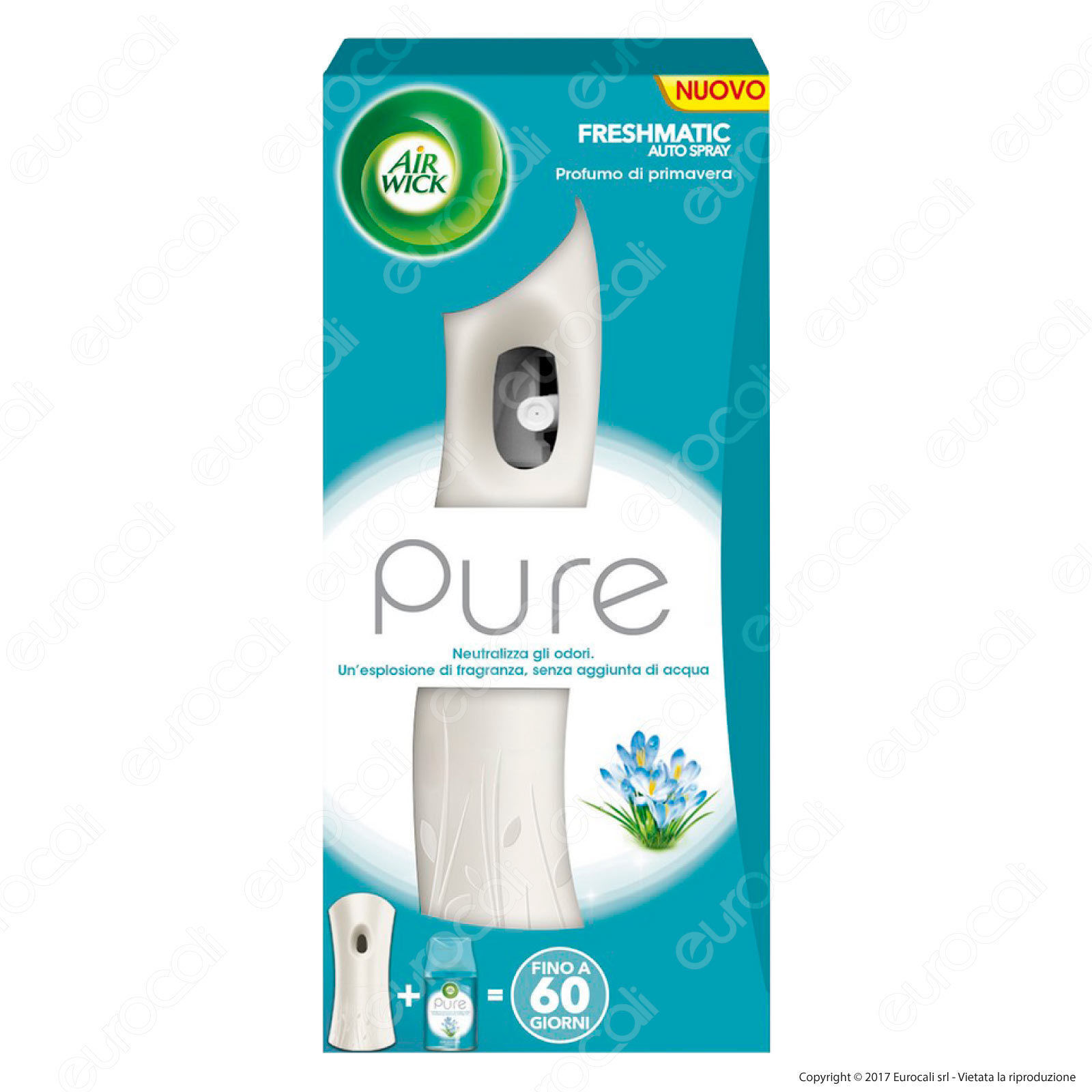 AIRWICK FRESHMATIC DIFFUSORE PURE PRIMAVERA DEODORANTE PER AMBIENTE SPRUZZO