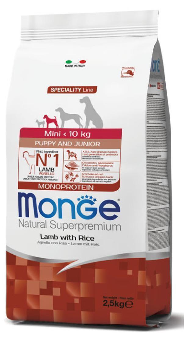 MONGE PUPPY E JUNIOR MINI AGNELLO. 800GR
