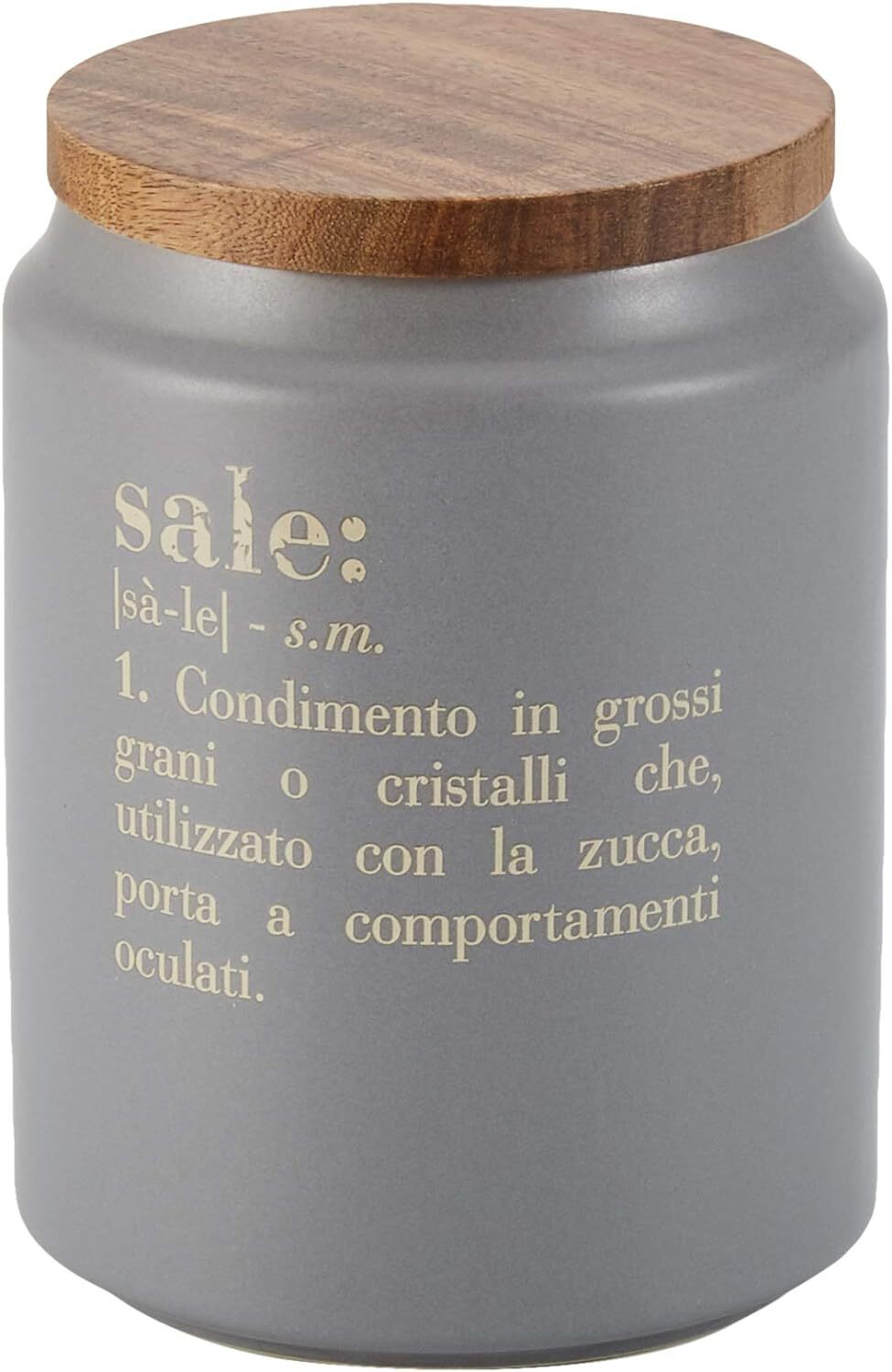 Villa d’Este Home Tivoli Victionary Barattolo Sale c/Coperchio, Grigio, Ø...