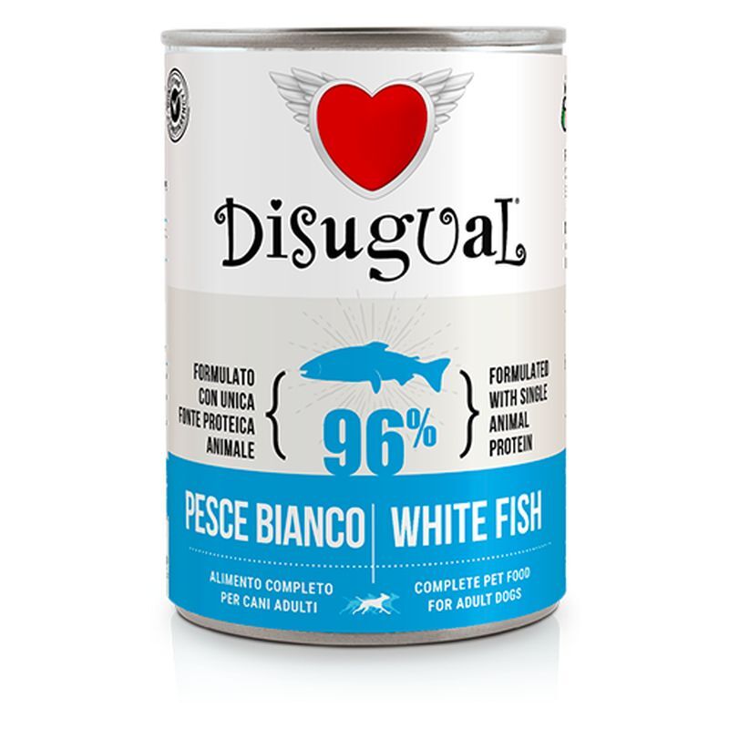 Disugual Cane Monoproteico Lattina 400gr Pesce Bianco