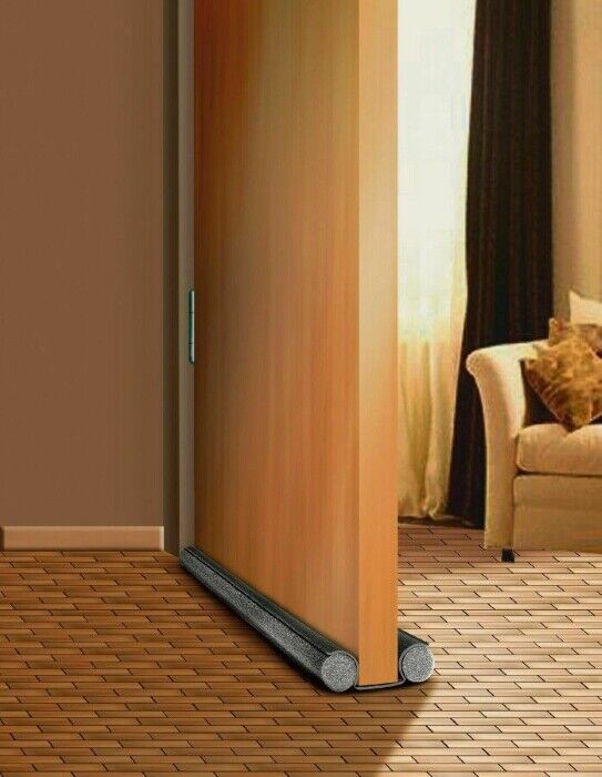 Parafreddo Paraspifferi Sottoporta Para Freddo Doppio Antracite 95 Cm Isolamento