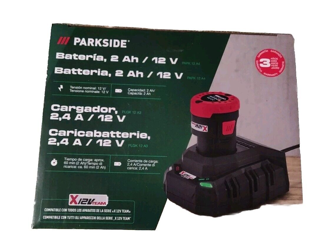 PARKSIDE Batteria Con Caricabatterie  2 Ah 12 V (PAPK 12 A4) MOD.2024