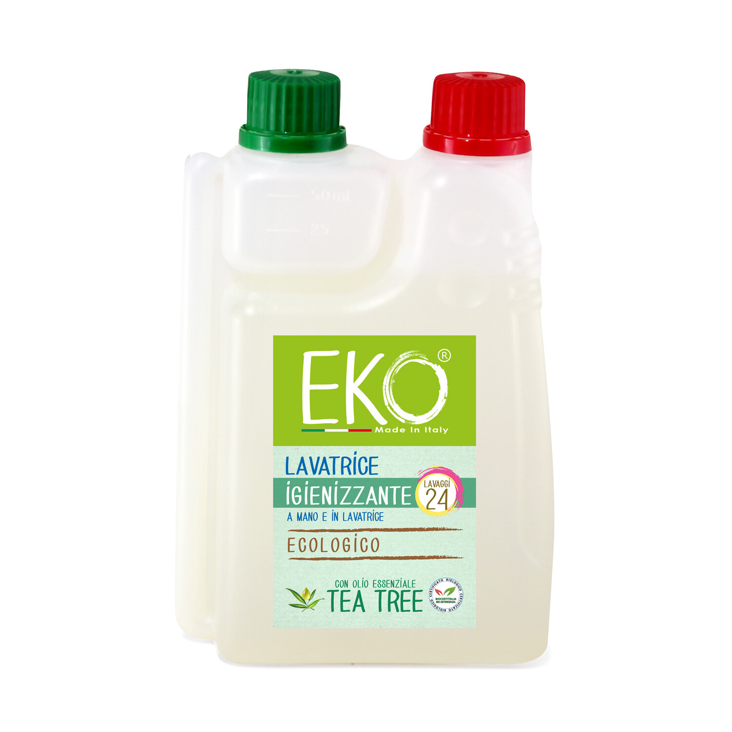 EKO Detersivo lavatrice igienizzante con tea tree ecologico 600ml