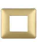 Placca Bticino Matix 2 moduli gold AM4802MGL