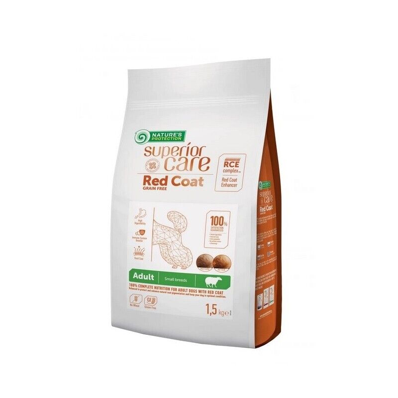 NATURE'S PROTECTION RED COAT GF AGNELLO ADULT SMALL 1,5 KG.