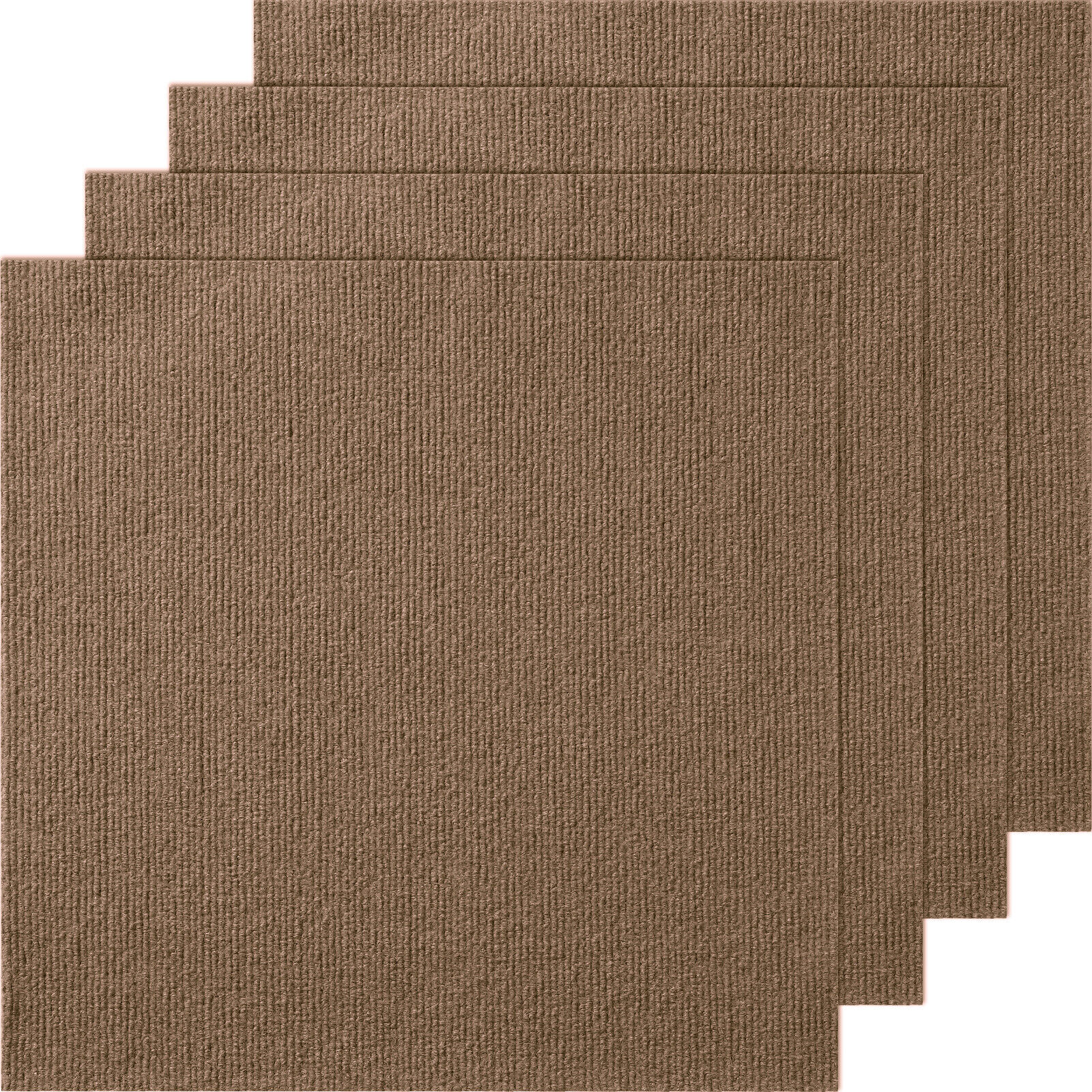 VEVOR Piastrelle Autoadesivo Quadrate 10 Pezzi 457 x 457 mm Marrone Scuro