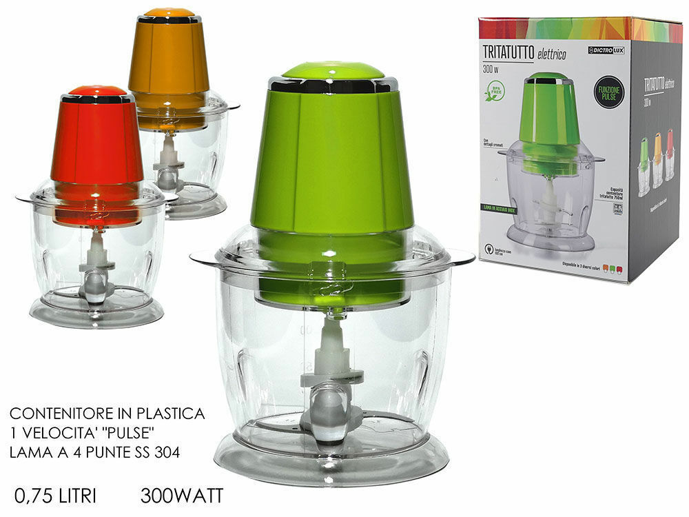1 Tritatutto 300W 0,75 litri Colori Assortiti