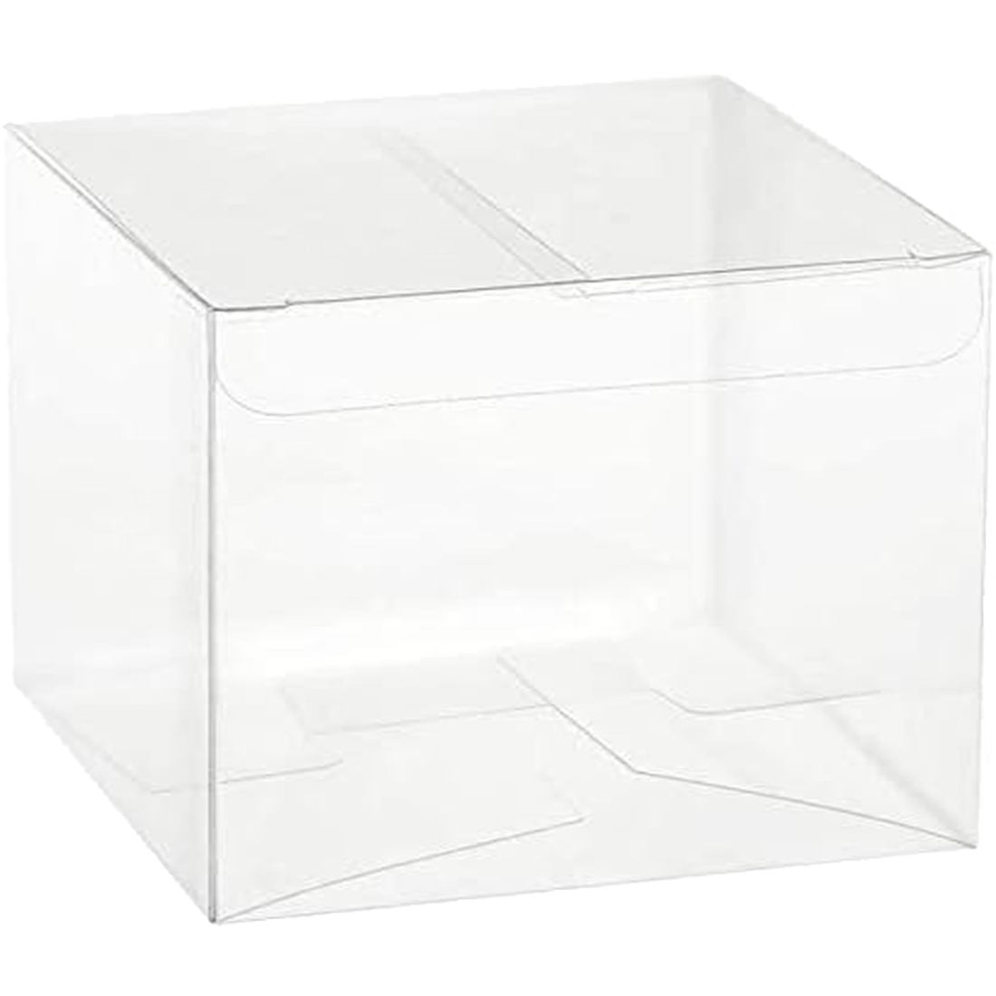 50 SCATOLE BOMBONIERE TRASPARENTI PVC 8x8x6 CM  FCA-PVC46-50(VAR)