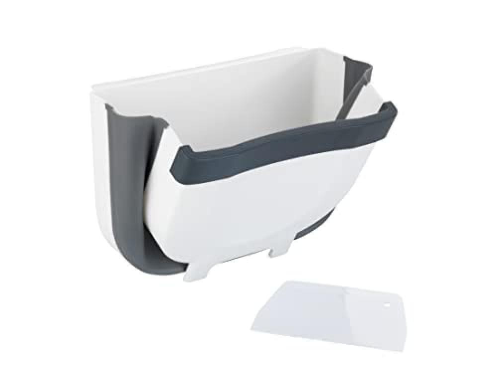 (TG. 25,5 x 18 x 18 cm) WENKO 54906 Cubo de basura para puerta armario plegable