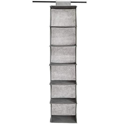 Amazon Basics   Organizer da appendere nell’armadio, 6 livelli