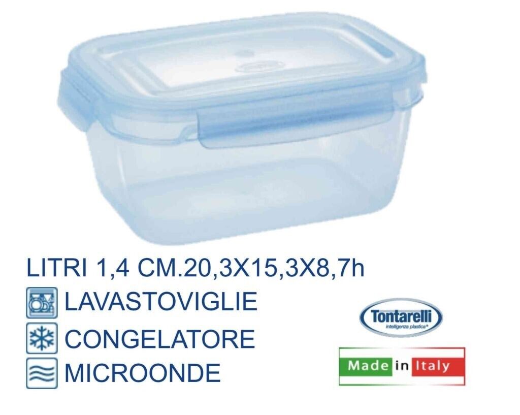 SUPER CONTENITORE LT.1,4 BOX FRESH LOCK ERMETICO FRIGO FREEZER MICROONDE