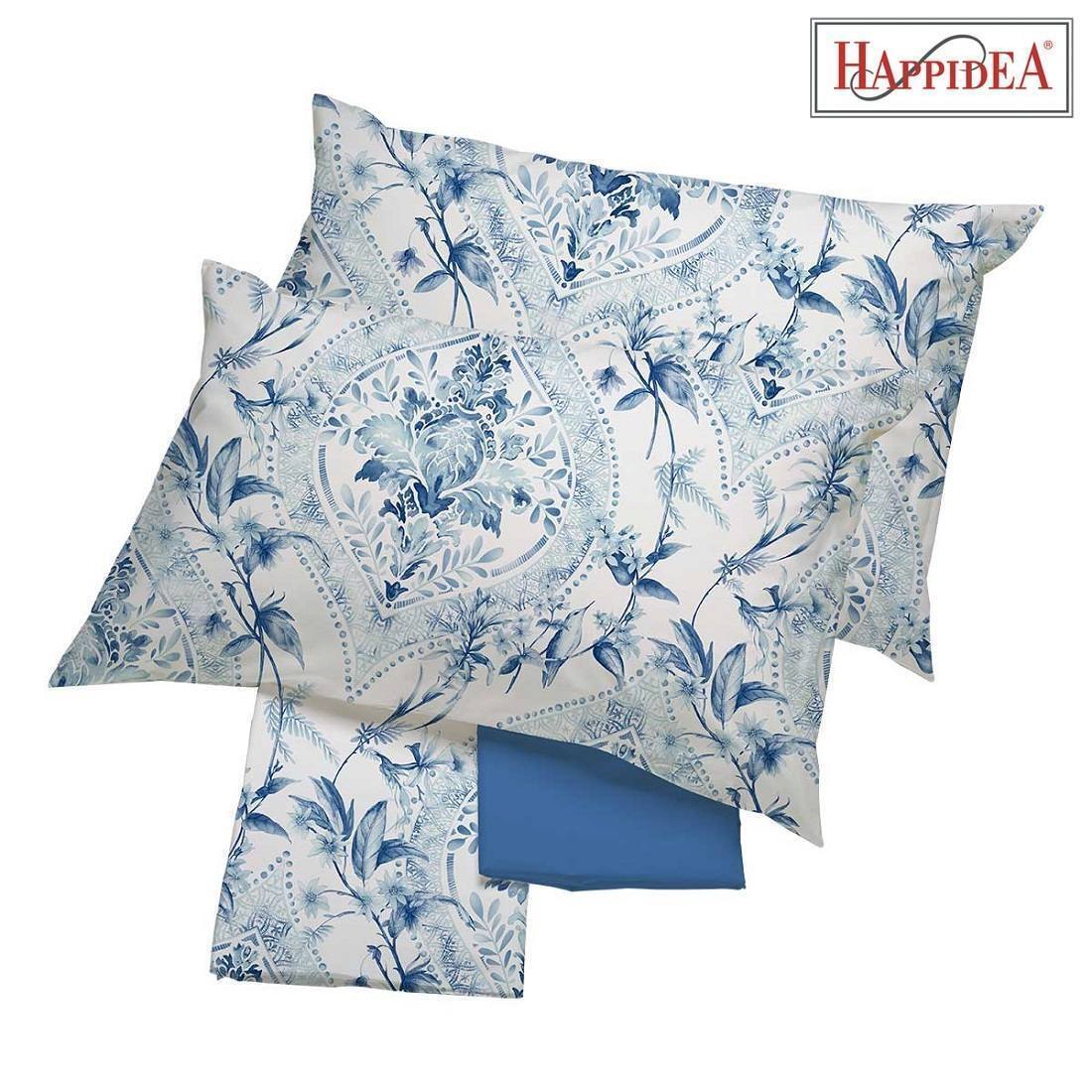 Completo Lenzuola Happidea Lenzuola Matrimoniale Azur Blu Made In Italia