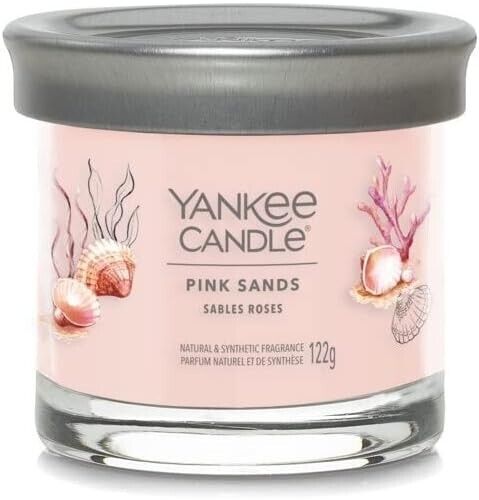 YANKEE CANDLE CANDELA PROFUMATA SIGNATURE TUMBLER PICCOLA PINK SANDS SMALL