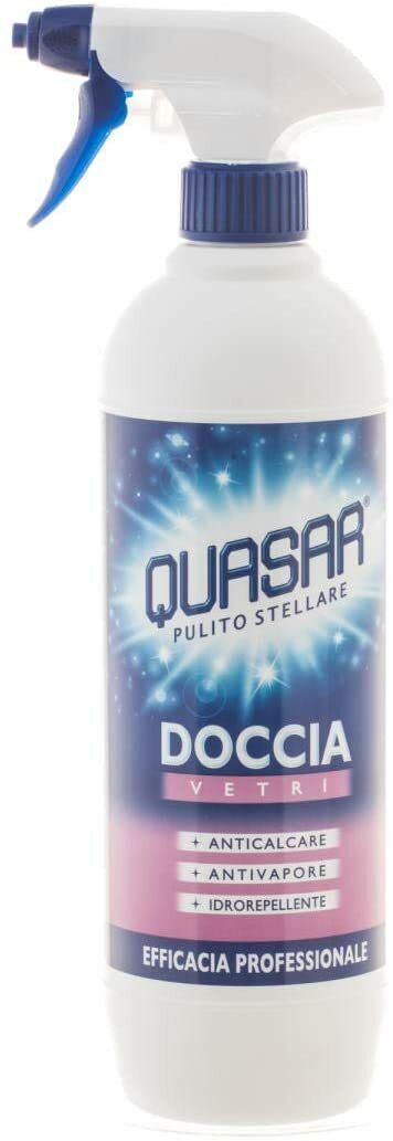Quasar Detergente per Doccia Vetri - 3 pezzi da 650 ml [1950 ml]