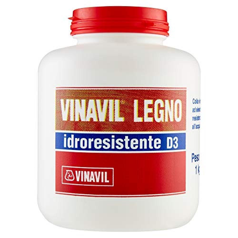 (TG. 1 kg) Vinavil Legno Idroresistente D3 barattolo 1kg - NUOVO
